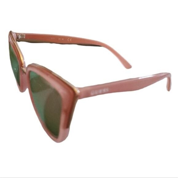 Guess Cat Eye Sunglasses Pink Rose Gold Mirrored Hardcase Women's WOMAN'S - Picture 4 of 15